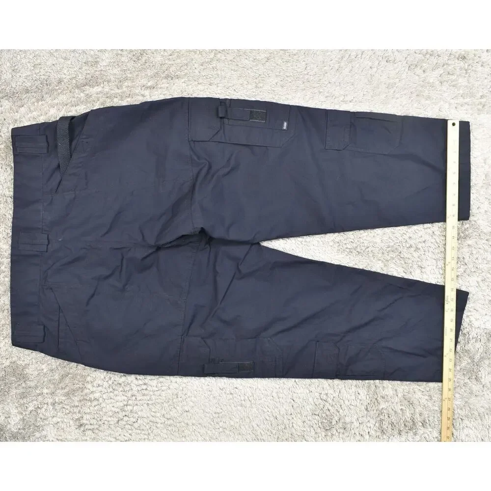 5.11 Tactical Men's Size 42x30 Cargo Multipocket Carpenter Blue Polyester - Picture 6 of 8